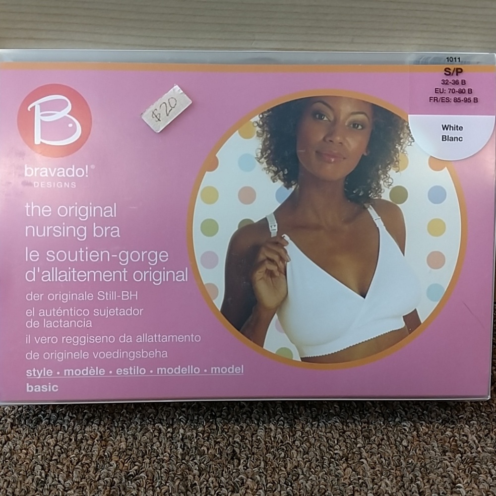 Bravado Original Nursing Bra size small 'white'